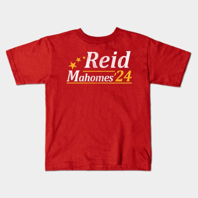 Andy Reid Patrick Mahomes 2024 Kids T-Shirt by RansomBergnaum